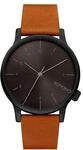 KOMONO Winston Regal Cognac Japanische Analoge Quarzuhr f&uuml;r Herren mit Lederarmband