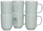 Ritzenhoff & Breker Kaffeebecher Jasper, 6er Set, Mint, 285 ml, Steinzeug,...