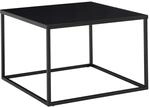 Wohnling Couchtisch 60x60x40 cm Metall Schwarz Quadratisch | Wohnzimmertisch