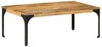 vidaXL Couchtisch 100x55x35 cm Massivholz Mango