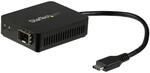StarTech USB-C auf Glasfaser Konverter, 1000BASE-SX/LX, offener SFP | USB 3.0 Gigabit