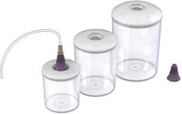 Magic Vac ACO1082 Rund, transparent, Wei&szlig;, 3 St&uuml;ck