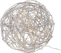 Star Trading LED Lichtkugel Au&szlig;en - 3D Kugel aus Edelstahlgeflecht, 30 cm, ca....