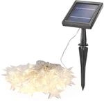 Esotec Solar Deko Lichterkette Sternchen, 9m, 30 LED Sterne warmwei&szlig;,...