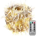 Monzana&reg; 400 LED Lichterkette 40m mit Fernbedienung Timer Innen Au&szlig;en 8 Modi