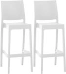 CLP 2er Set Barhocker Maya Aus Wetterbest&auml;ndigem Kunststoff I 2X Tresenhocker...