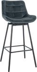 CLP Barhocker mit Lehne Weston, Barstuhl drehbar 180&deg; Schwenkfunktion, Sitz