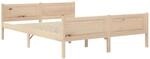 vidaXL Kiefernholz Massivholzbett Bettgestell Holzbett Futonbett Bett Doppelbett