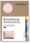 schlafgut Knitted Jersey Kissenbezug 60x80 cm Purple Light Uni weicher Premium
