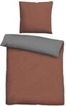 biberna 0455775 Bettw&auml;sche Garnitur mit Kopfkissenbezug Linon 1x 155x220 cm +...