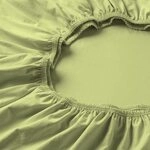 ESTELLA Spannbetttuch Feinjersey | maigr&uuml;n | 150x200 cm | b&uuml;gelfreie &