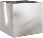 vidaXL Pflanzk&uuml;bel Silbern 49x47x46 cm Edelstahl