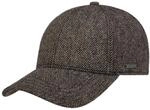 Stetson Plano Wool Cap Herren Baseballcap Schirmunterseite Leder Herringbone...