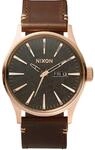 Nixon Herrenuhr Analog Quarz mit Lederarmband &ndash; A1052001-00