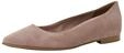 Tamaris Damen Ballerina Leder flach, beige, 41 EU
