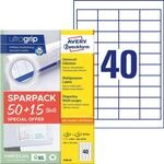 AVERY Zweckform 4780-65 Universal Etiketten (2.000 plus 600 Klebeetiketten extra,