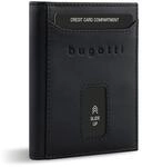 bugatti Secure Slim Mini B&ouml;rse aus Leder mit RFID-Schutz, Slim Wallet,...