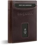 bugatti Secure Slim Mini B&ouml;rse aus Leder mit RFID-Schutz, Slim Wallet,...