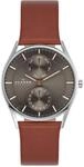 Skagen Herrenuhr Holst Chronograph, Quarz Multifunktionswerk, 40mm Silbernes