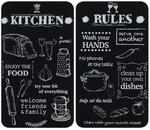 WENKO Herdabdeckplatte Universal Mod. Kitchen Rules, h&ouml;henverstellbar f&uuml;r alle