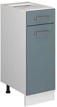 Vicco K&uuml;chenunterschrank R-Line, Blau-Grau, 30 cm | 1 Schublade &middot; Ohne