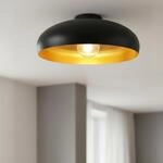 bamyum Androa Deckenlampe Schwarz Gold I Androa I &Oslash;40 cm 1-flammig E27...