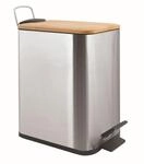 Spirella &ndash; 5-Liter-Treteimer, Modell Erik, rechteckig, mit sanftem und