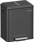 SONGMICS M&uuml;lleimer K&uuml;che, M&uuml;lltrennsystem 2 x 15 L, 2 F&auml;cher f&uuml;r Recycling und