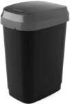 KIS Abfallbeh&auml;lter, Kunststoff, schwarz/grau, 25 Liter
