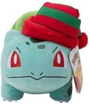 Pok&eacute;mon PKW3377-20 cm Winter Pl&uuml;sch - Bisasam mit M&uuml;tze, offizielles Pl&uuml;sch