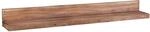 Wohnling Wandregal Massiv-Holz Akazie Holzregal 160 cm breit Landhaus-Stil