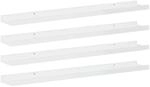 vidaXL 4X Wandregal B&uuml;cherregal Wandboard Schweberegal H&auml;ngeregal Dekoregal