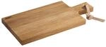 APS 751 Servierbrett SIMPLY WOOD aus ge&ouml;ltem Eichenholz, 27 x 17 x 2 cm, mit