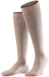 FALKE Herren Kniestr&uuml;mpfe Family, Baumwolle, 1 Paar, Braun (Nutmeg Melange 5410),