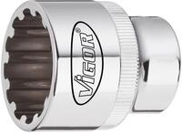 Vigor Steckschl&uuml;sseleinsatz, V1984, 1/4&Prime;, Multiprofil, SW 11 mm | 1/4 Zoll (6,3