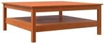 vidaXL Couchtisch Wachsbraun 100x100x40 cm Massivholz Kiefer