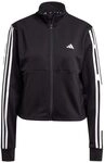 Adidas Damen AEROREADY Train Essentials 3-Stripes Track Jacket, Black/White, L