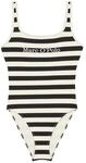 Marc O'Polo Women's Ystad (Fine MOP Stripe) One Piece Swimsuit, Multicolor, XS