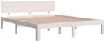 vidaXL Massivholzbett Bettgestell Bett Holzbett Doppelbett Bettrahmen Lattenrost