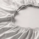 ESTELLA Topper-Spannbetttuch | Elfenbein | 100x200 cm | b&uuml;gelfreie &...
