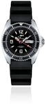 CHRIS BENZ ONE Medium 200M Taucheruhr mit Kautschukband, Tintenfischschwarz, schwarze