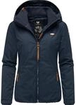 Ragwear Damen Winterjacke warmer Kurzmantel mit Kapuze Dizzie Winter Intl Navy22 Gr.