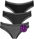 Lascana Damen Brasilslip im 3er-Pack &ndash; Lace Panties mit niedriger Leibh&ouml;he &