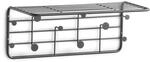 Zeller 17011 Wandgarderobe, Metall, schwarz