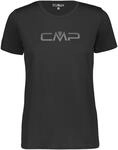 CMP Damen T-Shirt, Nero, 46, 39T5676P