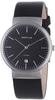 BERING Unisex Analog Quarz Titanium Collection Armbanduhr mit Kalbsleder...