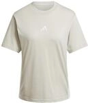 adidas Damen Essentials 3-Stripes Cotton Shirt, Wonder Alumina/White, S