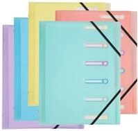 Exacompta - Ref 56170E &ndash; Karton mit 10 Ordnern Chromalin Pastell &ndash; 3 Klappen &ndash;