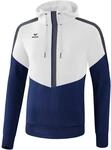 Erima Unisex Squad Kapuzensweat (1072011), wei&szlig;/new Navy/Slate Grey, S