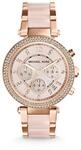 Michael Kors MK5896 Parker Chronograph Uhr Damenuhr Edelstahl 100m Analog Chrono
